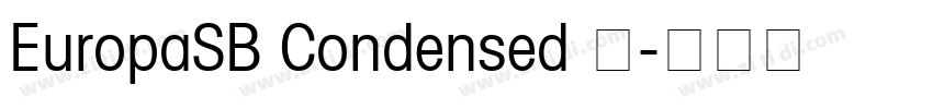EuropaSB Condensed 语字体转换